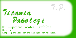 titania papolczi business card